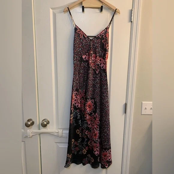 Free People Intimately Your Better Side Floral Print Midi Slip Dress Size S NWT - Picture 2 of 6